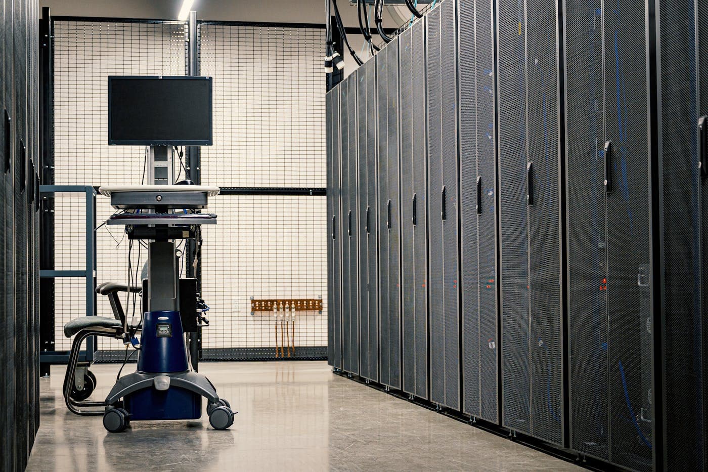 Server-Hardware in einem Rechenzentrum für fehlertolerante Systeme